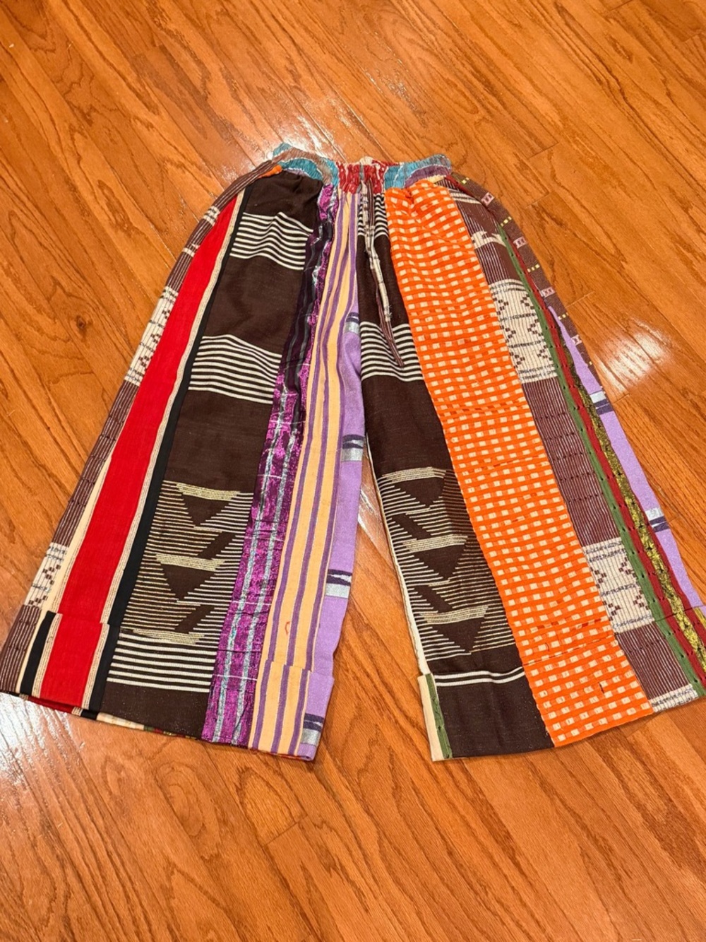 MOYE YOODE PATCH WORK WIDE LEG PANTS 💕 (N213) - Picture 4 of 10